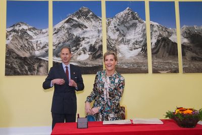 Edward and Sophie welcomed to Nepal by president of Himalayan nation