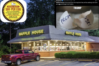 Waffle House Forced to Add 'Egg Tax' to Meals as Shortage Hits America's Heartland Hard: 'We're In This for a While'