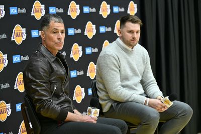 Luka Doncic looked so sad in his Lakers introduction