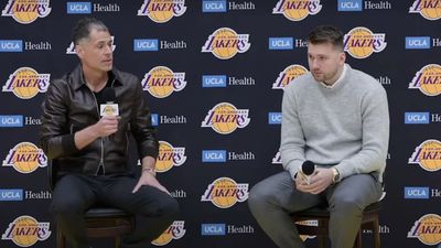 Rob Pelinka Gave Mavs GM Nico Harrison a Classy Thank You During Luka Doncic Presser