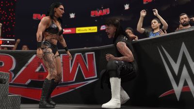 WWE Superstars show off WWE 2K25's new Intergender Match gameplay feature and Anoa'i-themed Showcase Mode