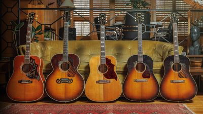 “Expect a heavy weather-checked finish, heavy belt buckle wear, light arm wear, and light neckwear”: The Gibson Custom Shop unveils its first Heavy Aged Murphy Lab acoustic guitars