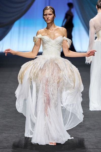 Spring 2025 Haute Couture Dresses and a Solitary Skirt Suit Wedding Fantasies Are Made Of