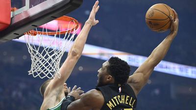 Donovan Mitchell Enters Dunk of the Year Talks With Poster Over Kristaps Porzingis