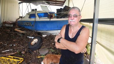 Couple clean up for a second time after flood disaster