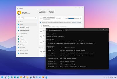 How to use powercfg to control power settings on Windows 10 and 11