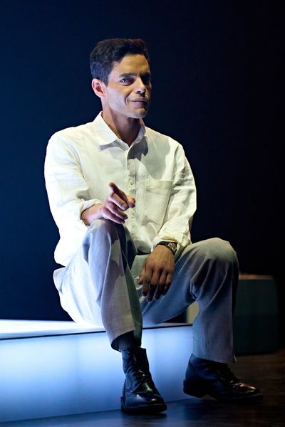 Oedipus at the Old Vic review: bewildering chaos with Rami Malek strangely mannered