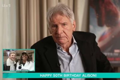 Harrison Ford roasts Alison Hammond and tells her to 'grow up' in surprise 50th birthday message