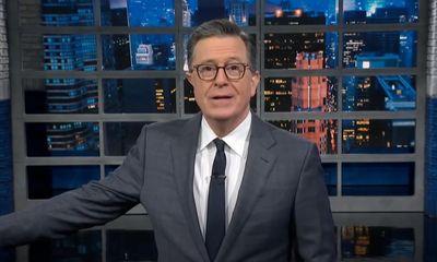 Stephen Colbert on Trump’s first two weeks: ‘Like a chimp with a chainsaw’