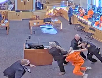 WATCH: Courtroom Brawl After Victim's Family Attacks Murder Suspect: 'It Was Worth Every Moment'