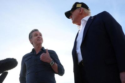 California governor meets with Trump at White House to seek wildfire aid