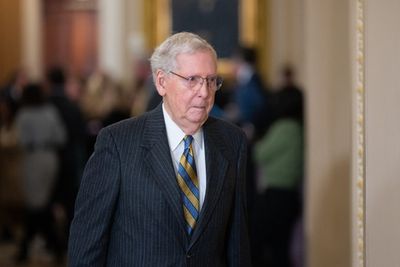 McConnell in wheelchair after fall outside Senate chamber - Roll Call