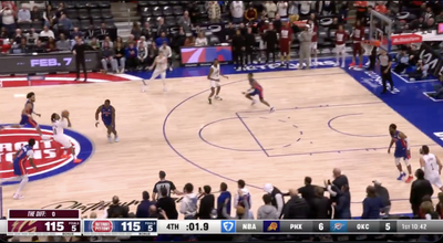 Darius Garland nailed a stunning Cavaliers buzzer-beater from the Pistons midcourt logo