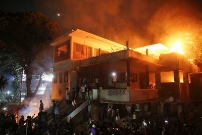 Bangladesh protesters torch family home of ousted PM Sheikh Hasina