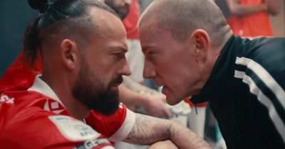 Bizarre moment ex-Scotland striker shares changing room with Tatum in Super Bowl ad