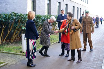 Anne returns to hospital to thank staff for her care after horse accident