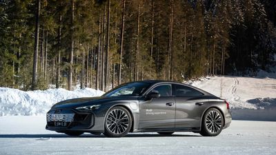 On Ice, the 2025 Audi RS E-Tron Is an Exercise in Patience