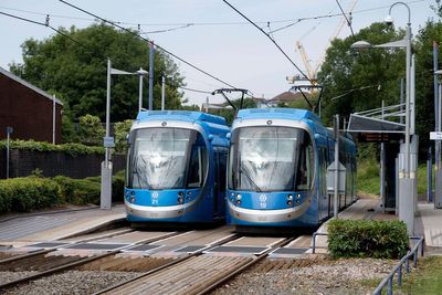 Transport Secretary puts ‘spades in the ground’ for tram extension