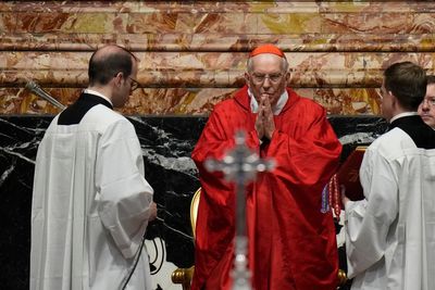 With Oscar-nominee ‘Conclave’ piquing interest, pope keeps dean of the College of Cardinals in place