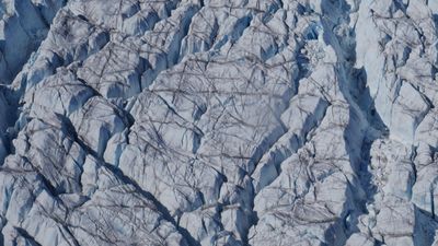 Greenland's ice sheet — the second biggest in the world — is cracking open at alarming speed, scientists discover