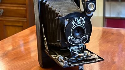 100-year-old No 1 Pocket Kodak camera found with used film of photos of a mystery event