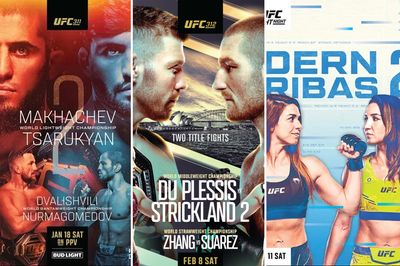Photos: UFC event posters of 2025