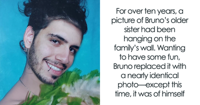 Brother’s Clever Photo Swap Prank Leaves Family And Internet In Stitches