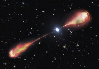 Monster Radio Jet Detected From Early Universe Quasar