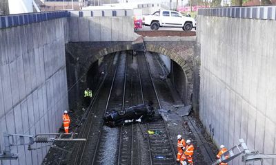 Trains restart after suspected drink-driver crashes on to tracks in Salford