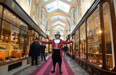 Geert Chatrou becomes third person to whistle in London's Burlington Arcade after Sir Paul McCartney