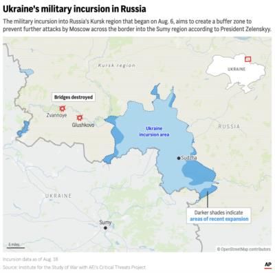 Ukraine Launches New Attacks In Russia's Kursk Region