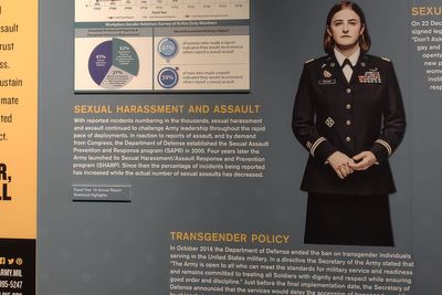 Army museum covers display honoring transgender soldiers