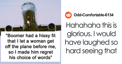 Boomer Tries To Control Plane Exit, Man Makes Him Regret It With Petty Revenge