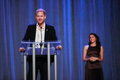 Prince Harry opens Invictus Games with ‘tired’ joke as Meghan looks on