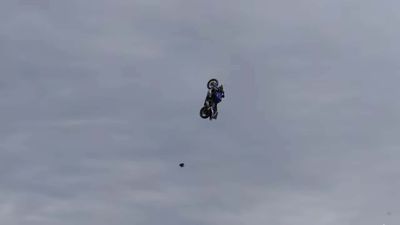 Watch the Most Insane Yamaha R6-Swapped Dirt Bike Take Flight