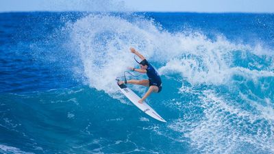 Wright makes surfing history with Pipe Pro double