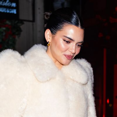 Kendall Jenner Skips Pants for Nothing But a Sculpted Fur Coat