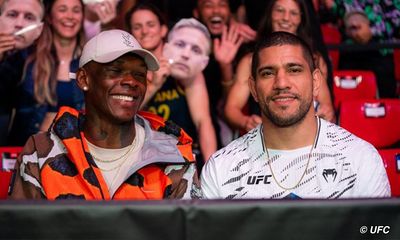 Turning over a new leaf? Alex Pereira, Israel Adesanya enjoy UFC 312 next to one another