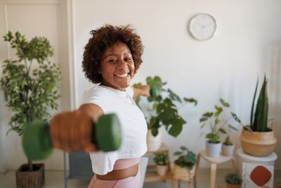 Boost heart health and muscle gain with this fun dumbbell cardio workout