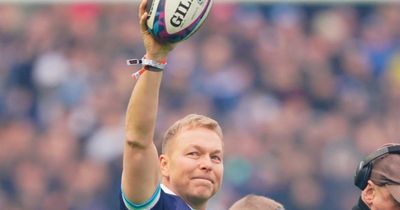 Sir Chris Hoy delivers Scotland v Ireland match ball, emotional moment at Murrayfield