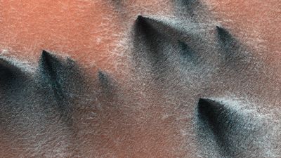 Space photo of the week: Dry ice 'geysers' erupt on Mars as spring hits the Red Planet