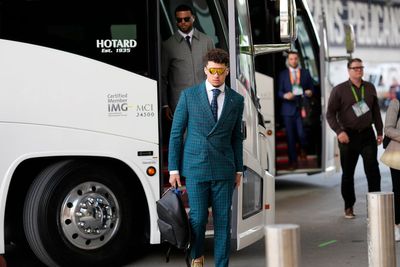 Patrick Mahomes sports unexpected colour as Chiefs arrive for Super Bowl 2025