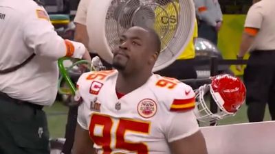 Chris Jones’s Reaction Said It All After Chiefs' Brutal Dropped Pass in Super Bowl