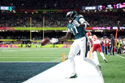 Jameis Winston was excited after A. J. Brown did Cha Cha Slide TD celebration he suggested