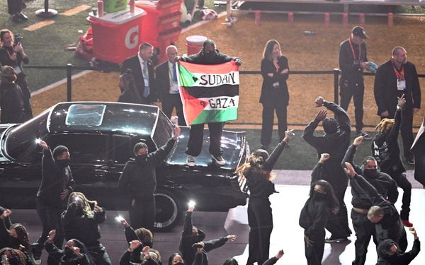 Pro-Palestine protester interrupts Kendrick Lamar’s Super Bowl halftime show