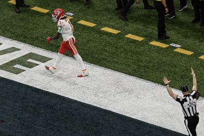 Chiefs QB Patrick Mahomes finds WR Xavier Worthy for second Super Bowl TD