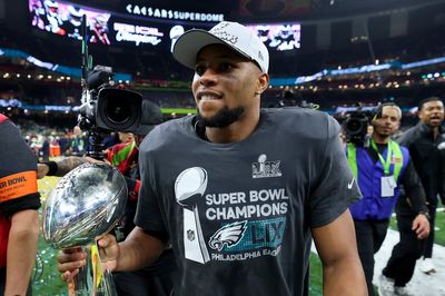 What happened at Super Bowl 2025? Saquon Barkley sets new record amid historic presidential visit