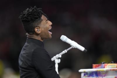 Jon Batiste Wows With National Anthem At Super Bowl LIX