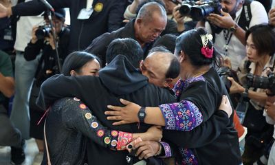 ‘We never gave up’: tears and elation as freed Thai hostages return home from Gaza