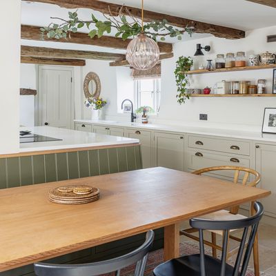 This once cold and compact kitchen has been transformed into a bright open-plan space that works for the whole family